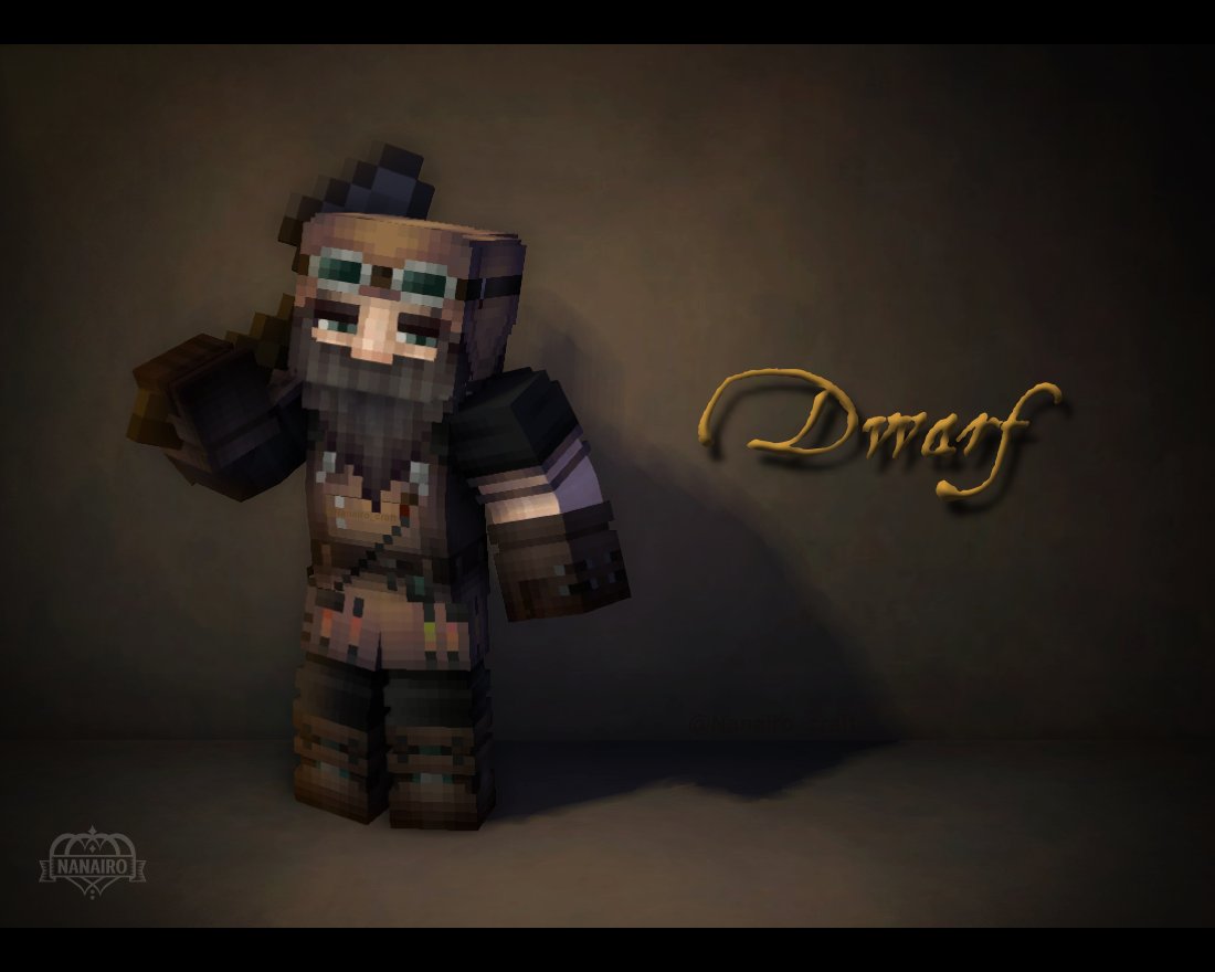 Nanairo_craft's tweet photo. 🪓Dwarf
🎥https://t.co/4R8uZLarSj
ドワーフ村で個人的に好きなところは
勇者の剣を預かっての鍛冶シーン。
金床の効果音がまさかの鐘の音ゴーン🔔で
つぼでした。勇者の剣は槌音も美しいです。
#Minecraft #Pixelart #マイクラスキン https://t.co/2NhInJnoBp