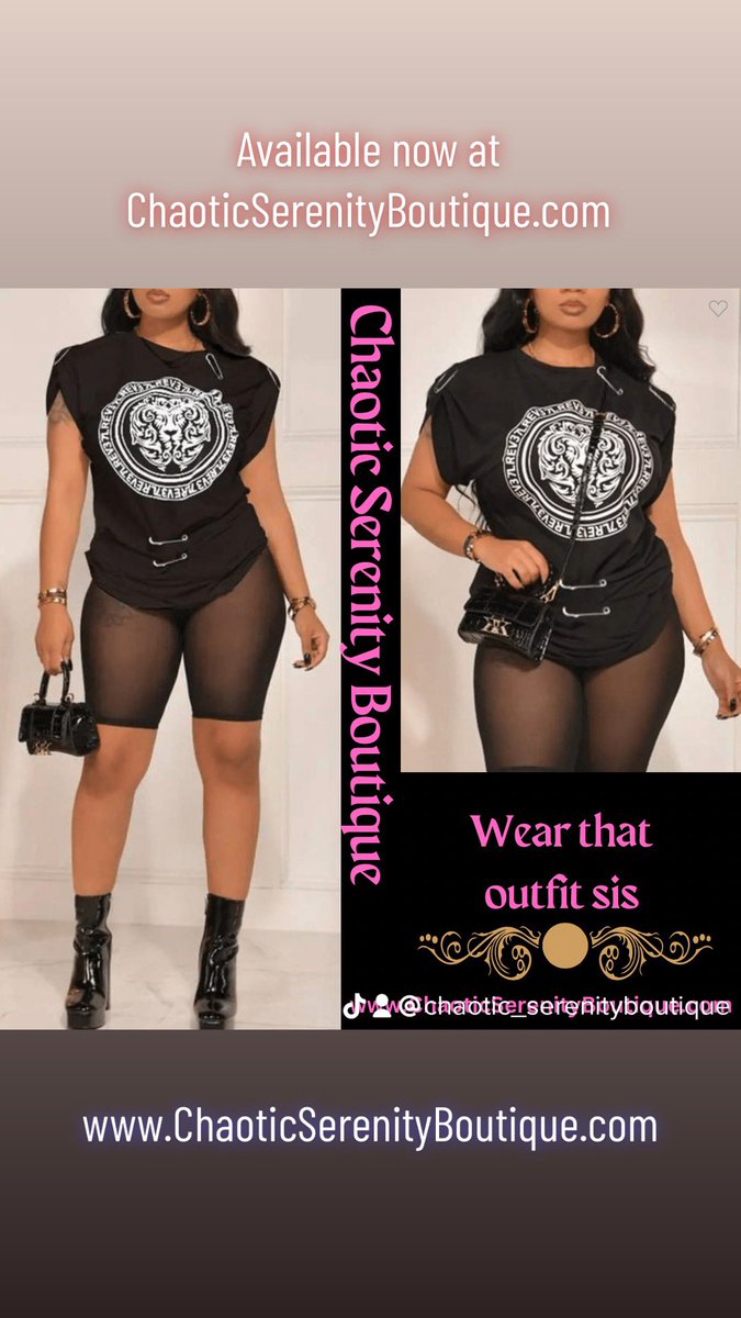#WearTheOutfit #GraphicTop #SeeThroughShorts #BikerShorts #Summer is on the way, start building your #New #Wardrobe #Sexy be #Comfortable in your #Skin Show it off! ChaoticSerenityBoutique.com #Boutique #ShopSmall #BlackOwnedBusiness #BlackGirlMagic #FollowMe #ShopWithMe