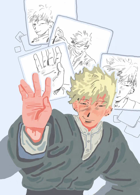 drawings i did for jjk zine  