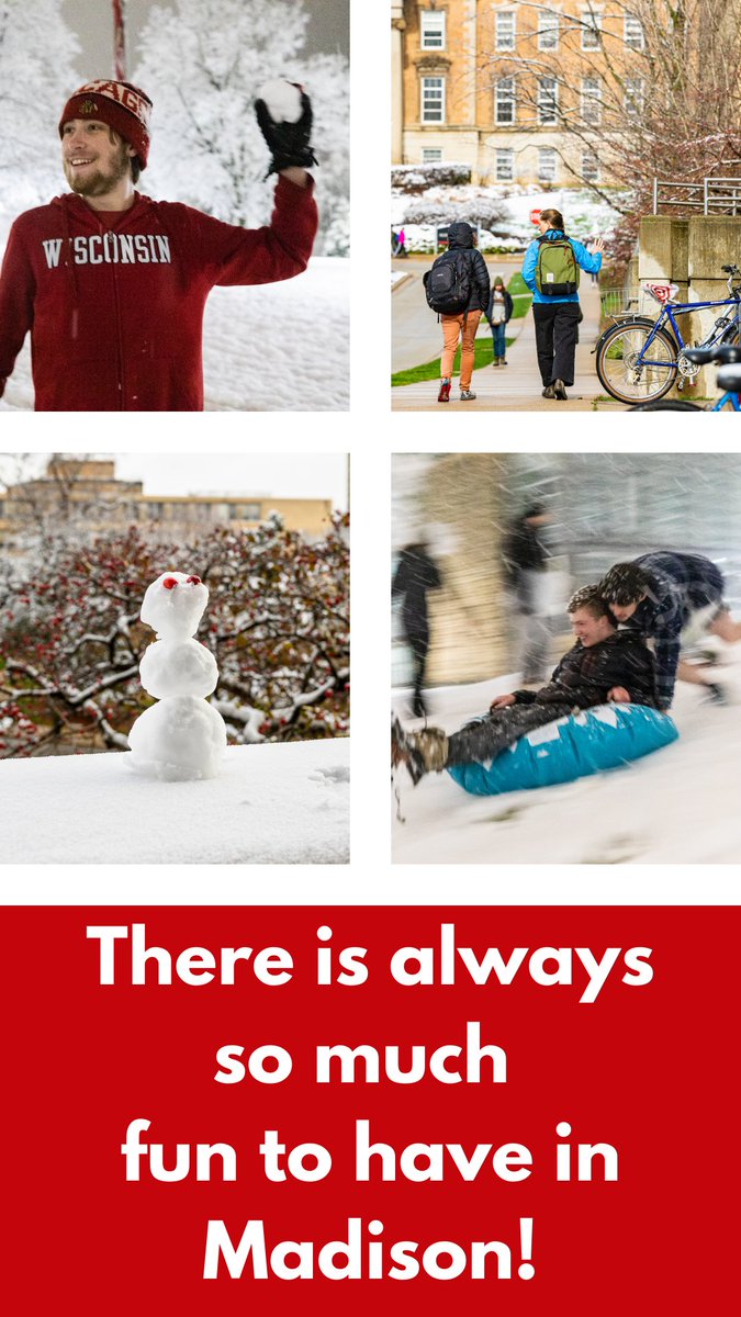 We are excited to see students returning next week and wanted to remind you of all the winter fun that can be had in Madison, with or without the snow!