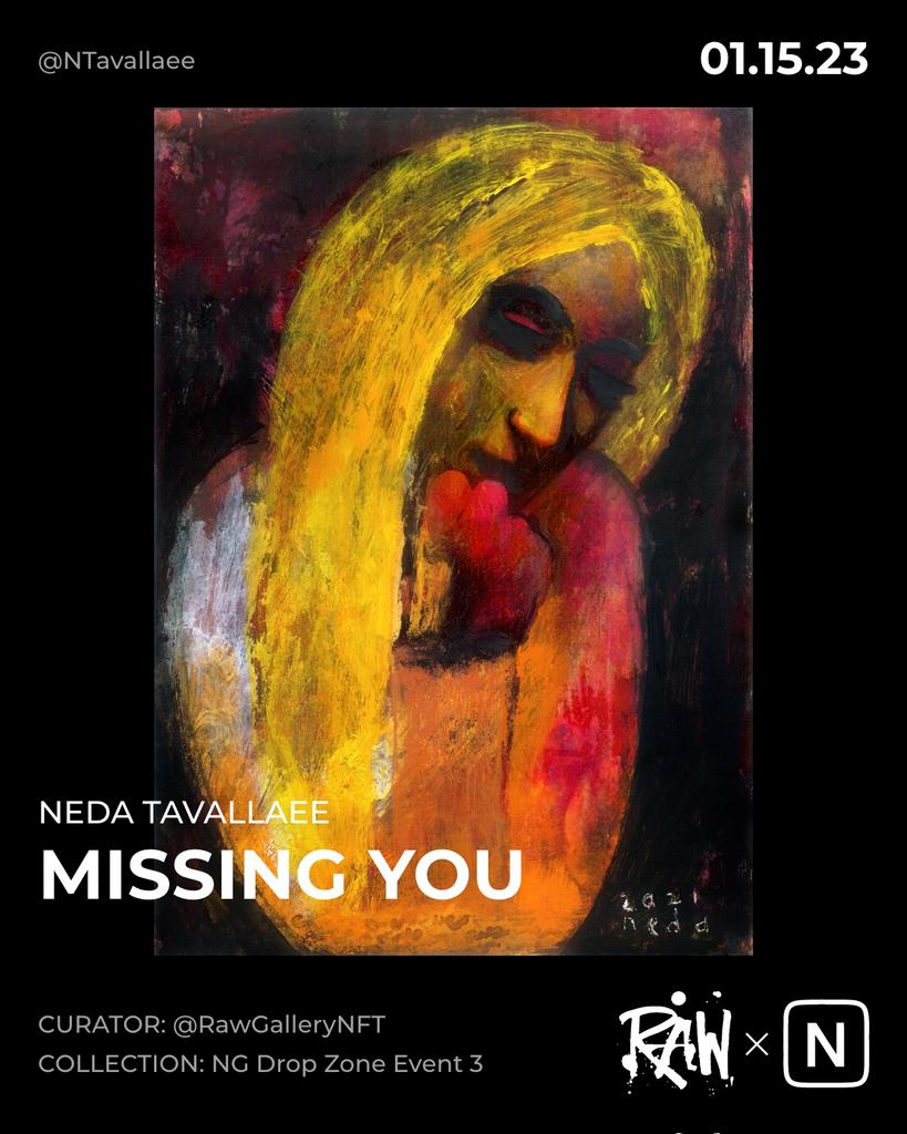 We are Live!
Thrilled to be part of this #OE drop on <a href="/niftygateway/">Nifty Gateway Studio</a>
alongside so many talented artists!
Thank you amazing <a href="/RawGalleryNFT/">Ｒａｗ Ｇａｌｌｅｒｙ ＮＦＴ</a> for curating our works with so much passion.
"Missing You"
niftygateway.com/itemdetail/pri…

#NiftyGateway 
#NFTs