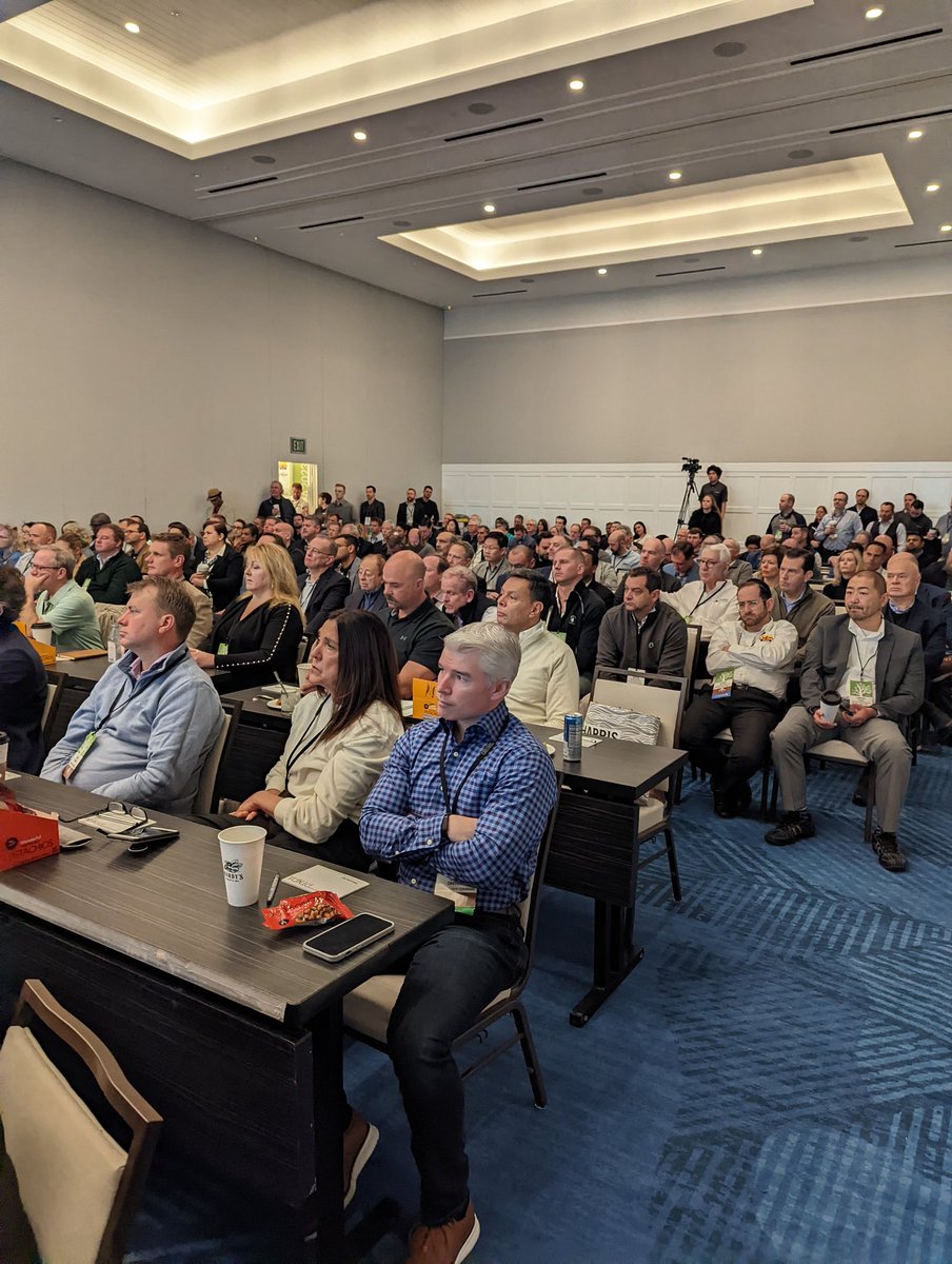 NutIndustry's tweet photo. Standing room only for @GSClemons presentation on The Economic Outlook during #PTNPA2023 Convention's General Session! https://t.co/oCfFf4nS1K