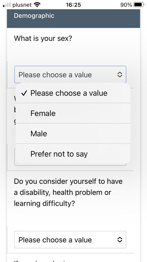 And now the form looks like this: 4/4