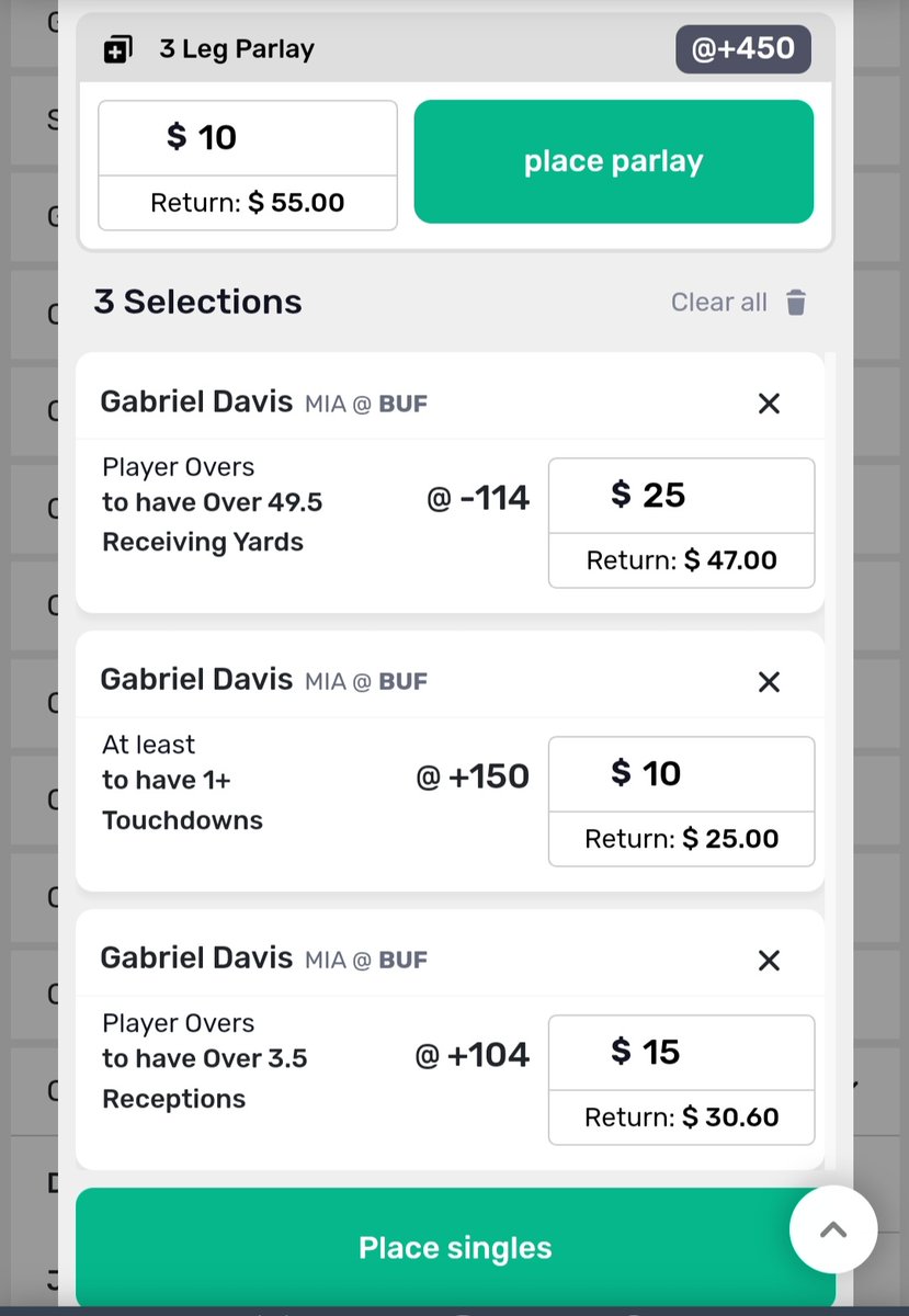 Dblendy1's tweet photo. Straight play is the Safe play
Parlay if you dare. #bovada #nflplay #nflbet #GamblingTwitter #wildcardweekend
G.Davis Recptions Over 3.5 (+104)
G.Davis Rec Over 49.5 yds (-114)
G.Davis atd (+150) https://t.co/FdZbAILnzr