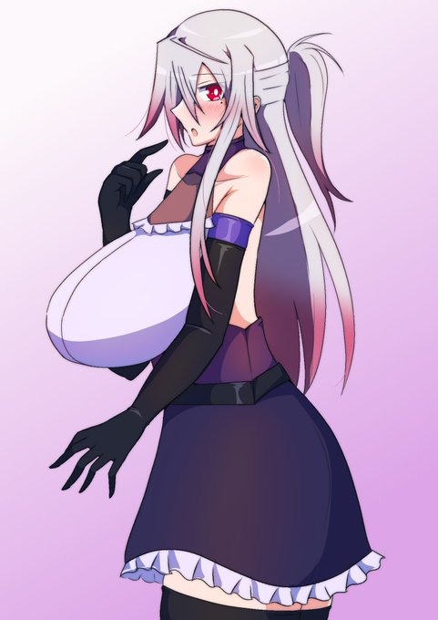 うちのこが描きたかったのでヘアアレンジなどをしつつのヴェロニカさんです 