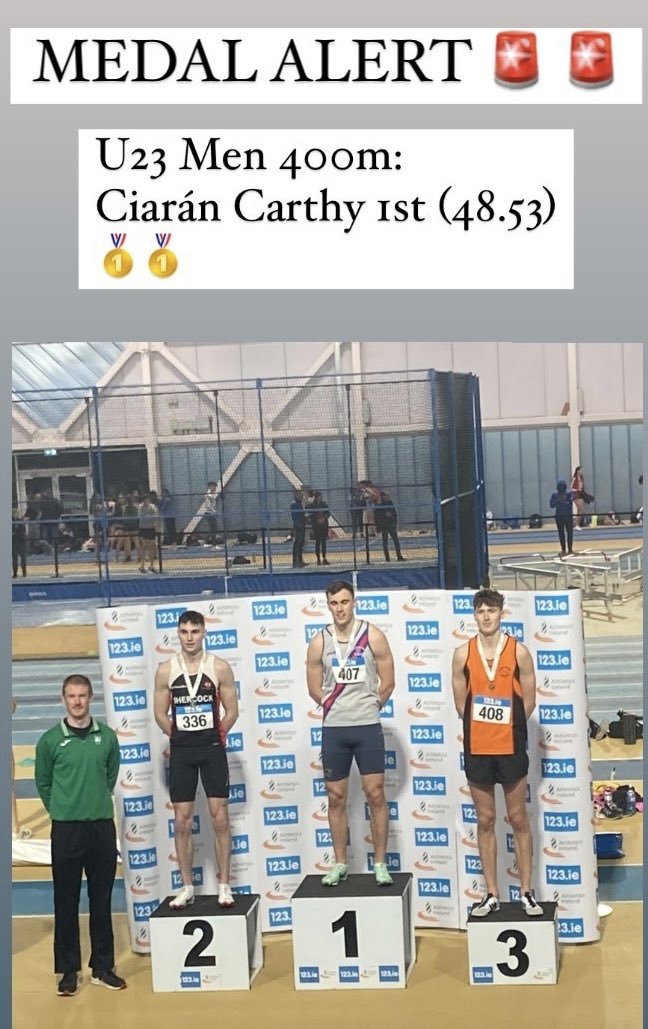 DSDAC's tweet photo. Some super results yesterday by our U23 &amp; U20 athletes at the @irishathletics Indoor Championships yesterday- as well as individual and relay medals - lots of personal bests amongst all our athletes competing. Thanks to all the competition officials and volunteers. https://t.co/dwuFK2IBIb