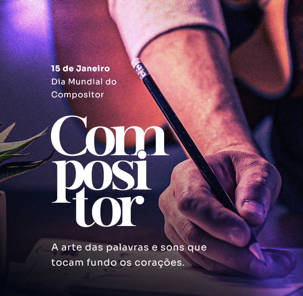 Hoje é meu dia.

Das habilidades que Deus me deu, a composição é a que mais me deixa feliz.