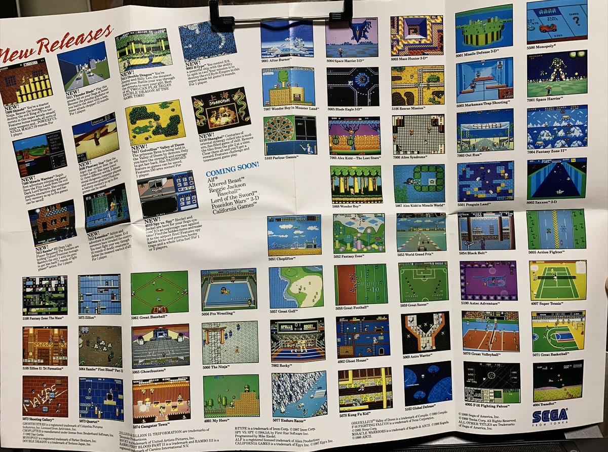 Ameron001's tweet image. Flyers with lots of game screens are the best😆

サイコウっす👍

06　#SegaMastersystem

#レトロコンシューマー愛好会