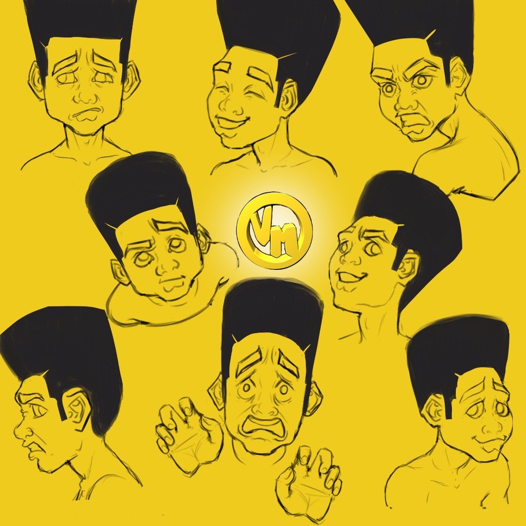 VeeTheArtist1's tweet photo. Drayco's emotions, which one is your favorite? 🤔
.
.
#veetheartist #cartoon #character #characterdesign #charactercreator #blackcharacter #blackboy #cartoonseries #webseries #blackartist #blackart #emotions #emotes #illustration #digitalart #stepbystep #newjersey https://t.co/Ry5mPc8rV2