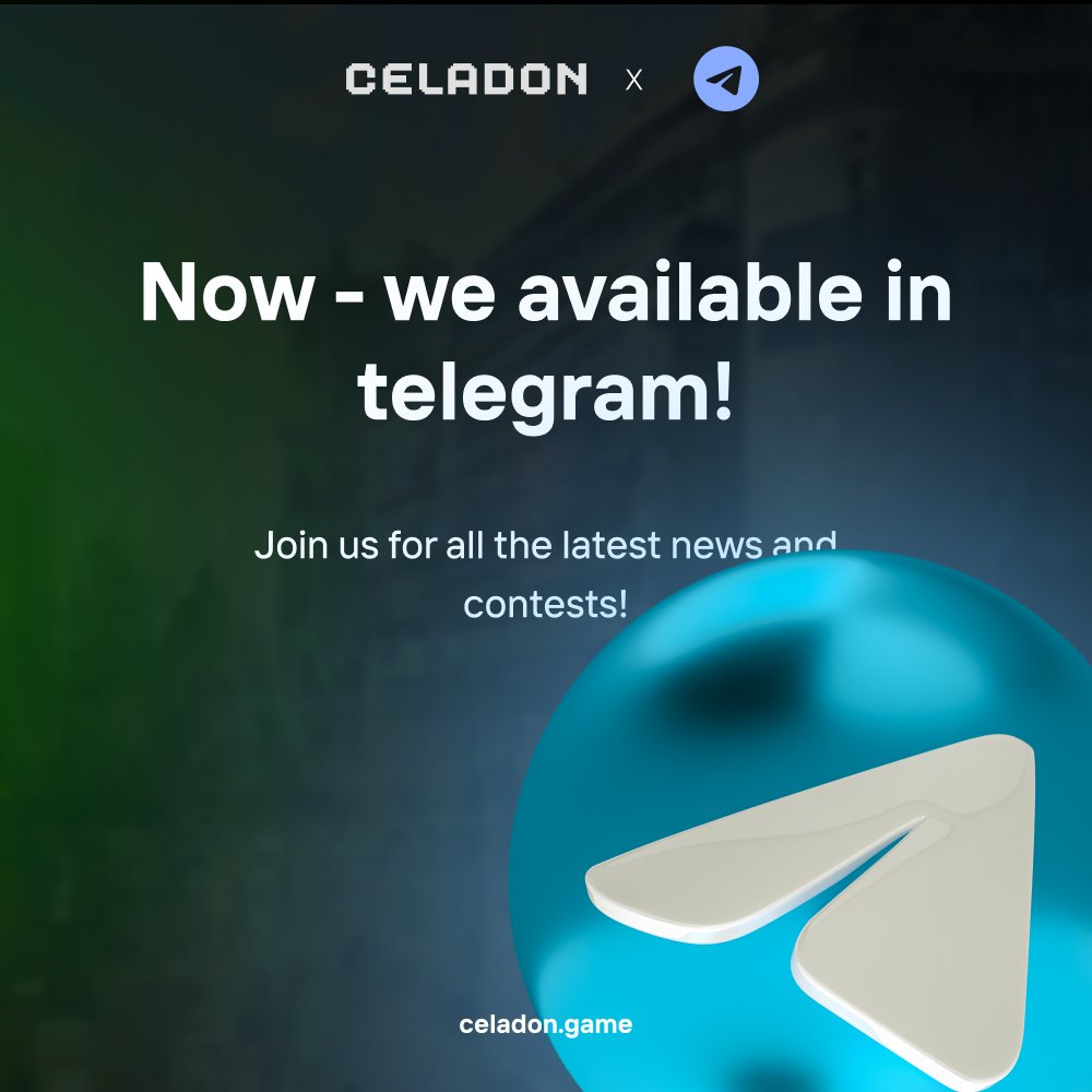 celadongame's tweet image. 👋 Good day, dear users! We are happy to tell you that we are now available on Telegram!

👀 Hurry up and follow the news: newsceladon.t.me