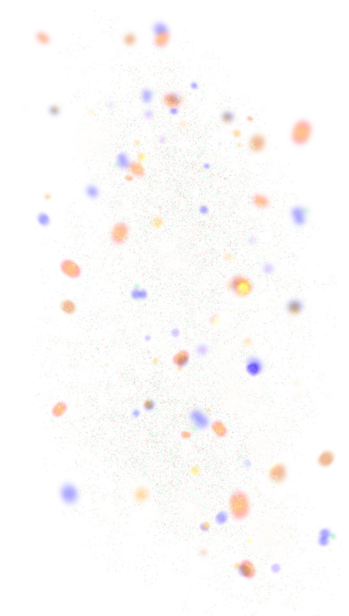 「散開時(立ち絵10分でできた)/集結時/擬態時で姿が変わる、ほわほわした宇宙人の」|ラ行四段活用の動詞「おなる」のイラスト