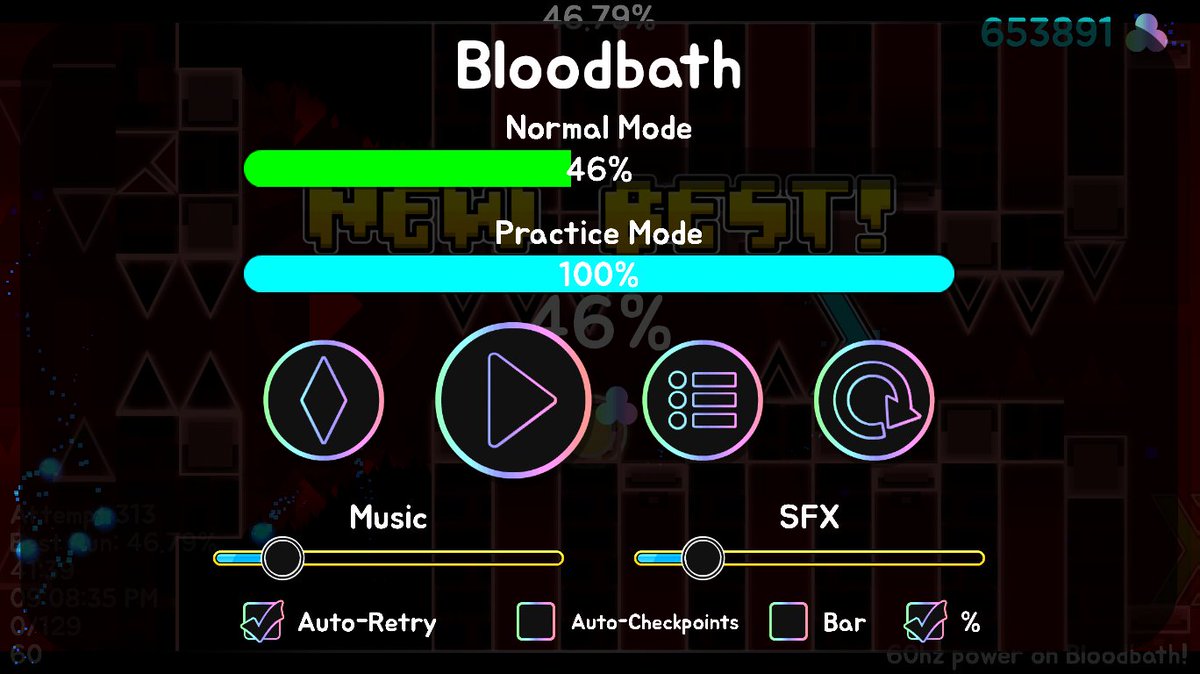 fastever918's tweet photo. What's up Everybody my name is SuBZeRO555 and i just did it the Bloodbath By Riot yesterday is 46% on 60hz Refresh Rate https://t.co/4wg5QKOl6X