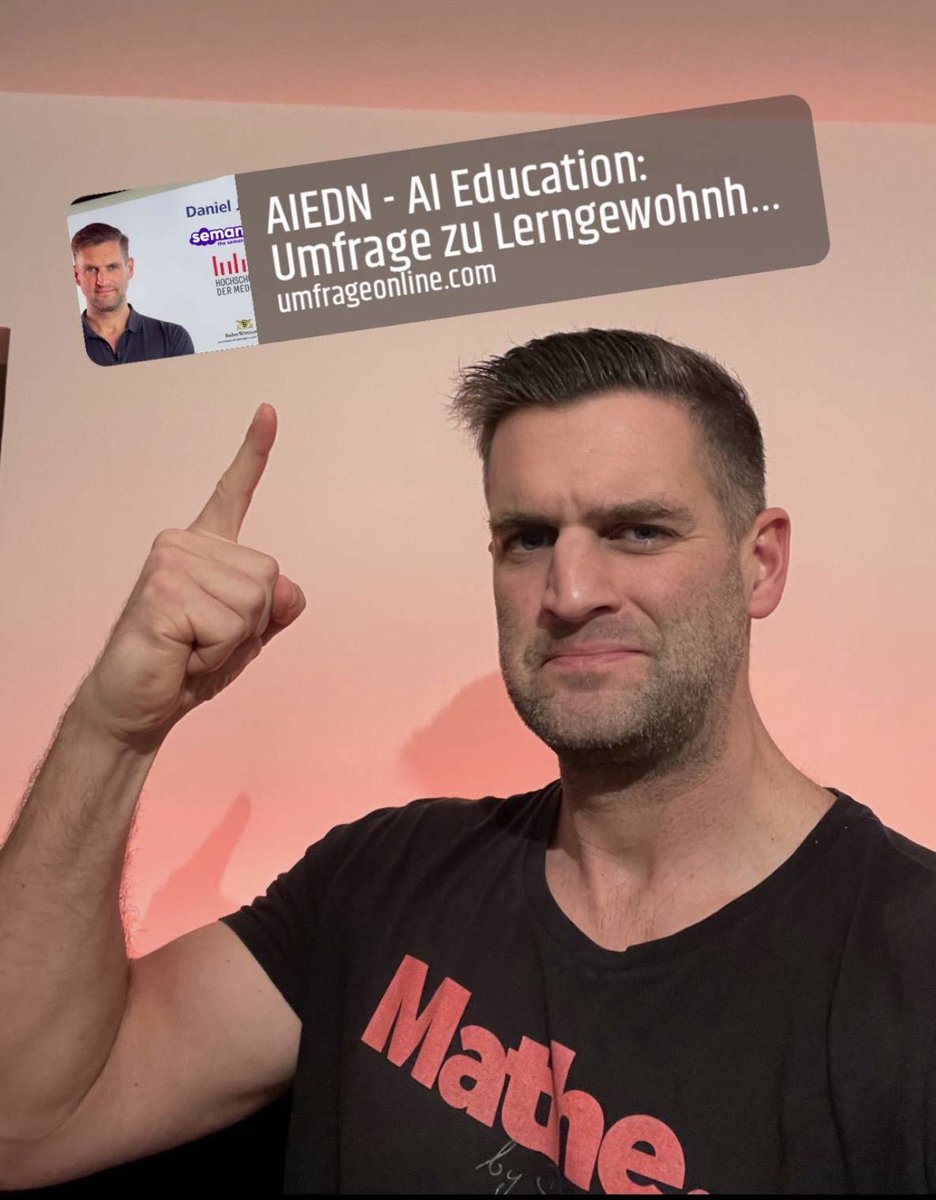 DanielJungEDU's tweet image. Umfrage für meine Forschungsstudie:
umfrageonline.com/c/ai-education

#MathebyDanielJung #NewLearning