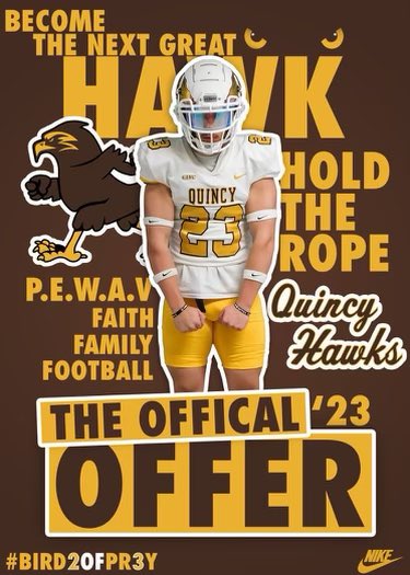 Gregory Ulberg (@gregoryulbergv) on Twitter photo #AGTG After a great conversation with <a href="/Coach_Ladd/">Tim Ladd</a> I’m beyond blessed to receive my first offer from Quincy University @QUFootball <a href="/QuincyTillmon/">Coach Tillmon</a> <a href="/FortOFootball/">Fort Osage Indians</a> #AGTG After a great conversation with <a href="/Coach_Ladd/">Tim Ladd</a> I’m beyond blessed to receive my first offer from Quincy University @QUFootball <a href="/QuincyTillmon/">Coach Tillmon</a> <a href="/FortOFootball/">Fort Osage Indians</a>