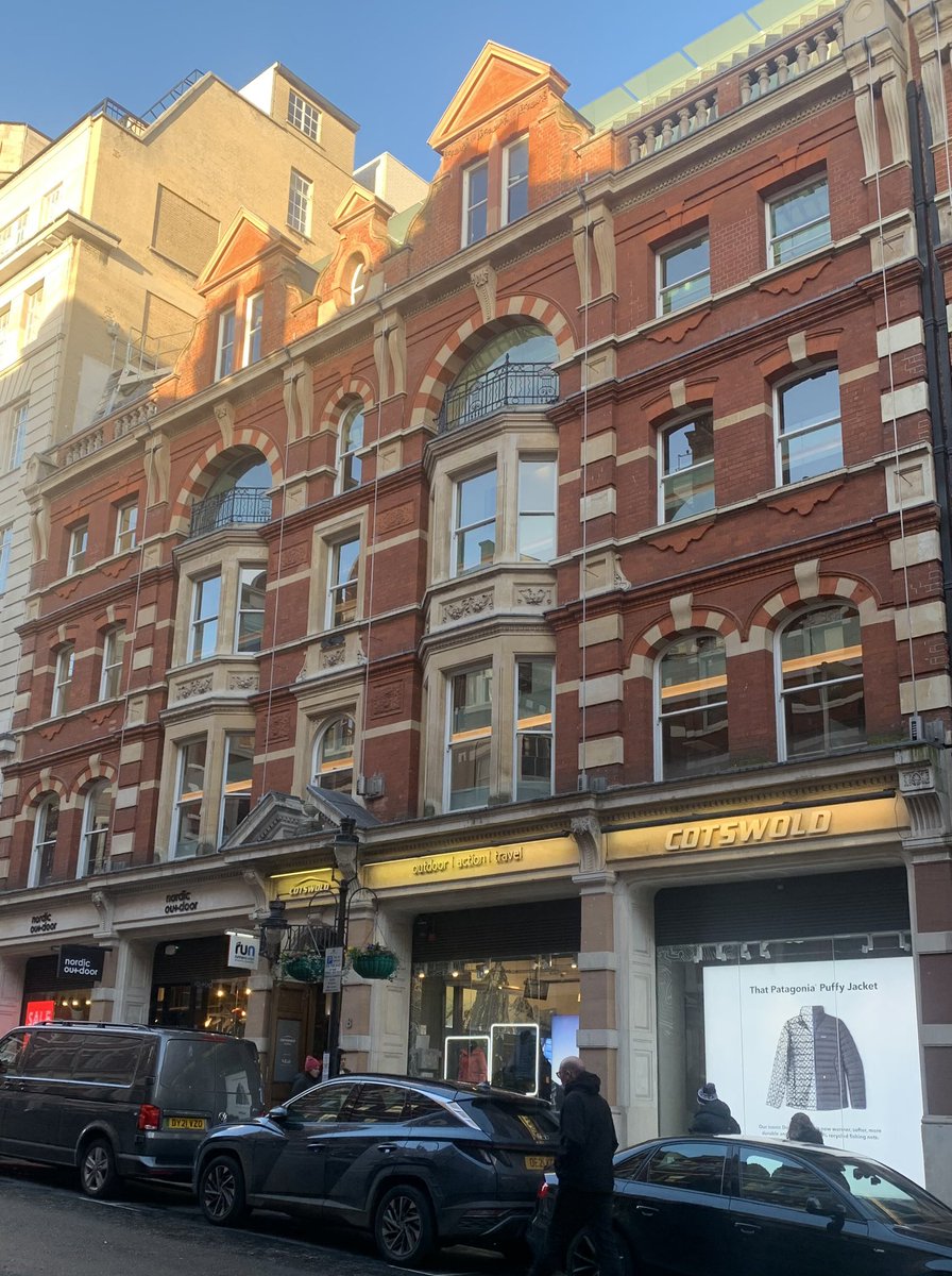 Elevation of the 1880s offices of George Newnes in Southampton Street where the Sherlock Holmes stories were published in the Strand Magazine.