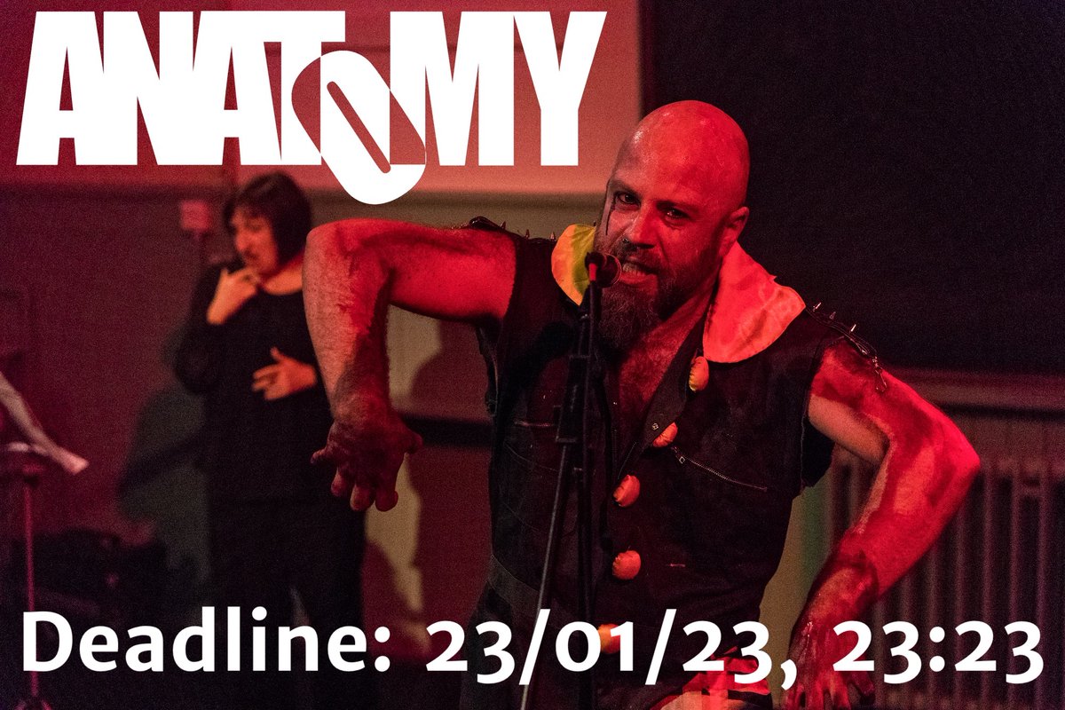 We want to find you. In the world being made, we need you. The world needs you. All hail Discordia!

Apply for our next cabaret but be quick! The deadline is 23/01/23, 23:23 👉 anatomyarts.co.uk

 #anatomyarts 
📸 @parsonharlequin