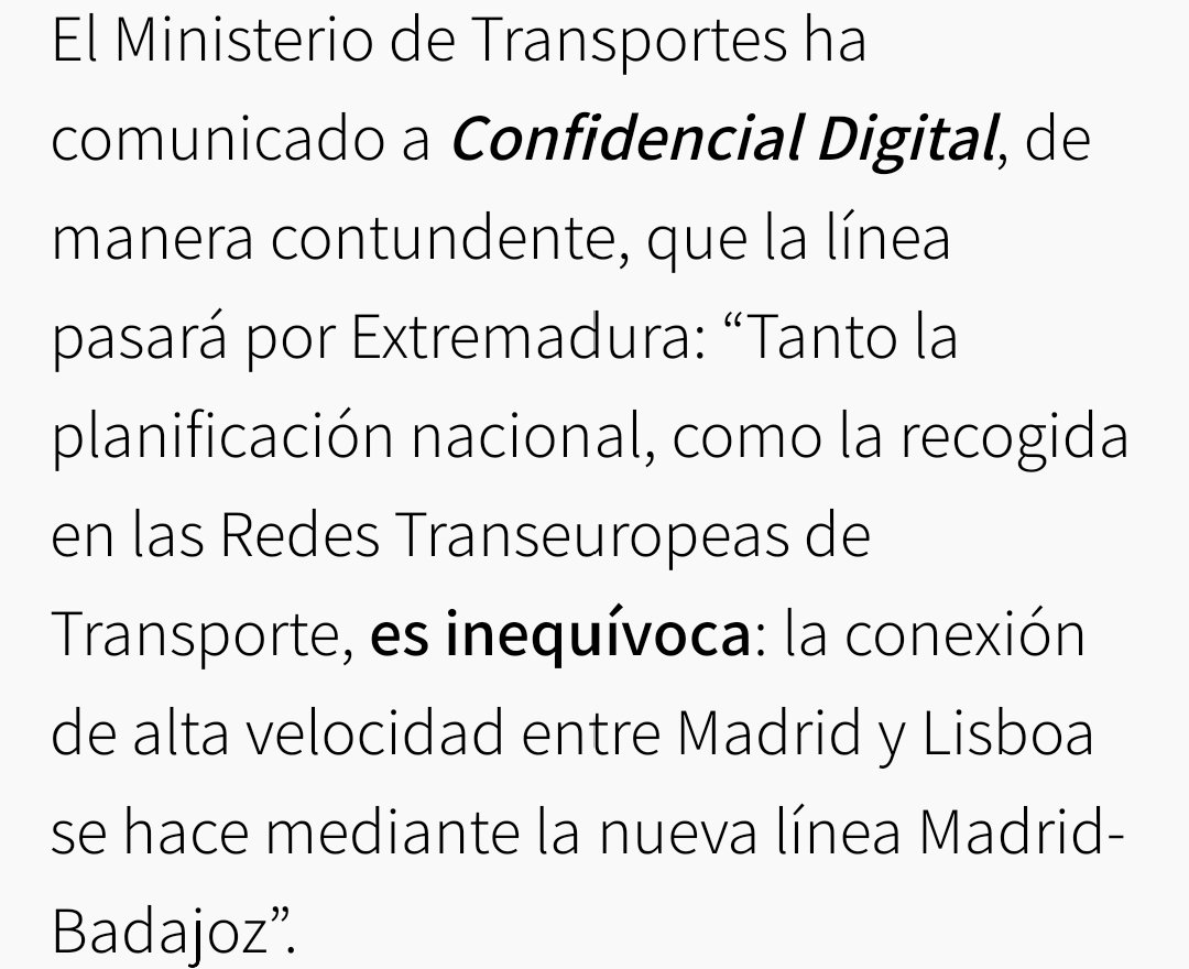 analopezfar's tweet photo. Ministerio de Transportes: MAD-Lisboa por Extremadura. Ejecutivo luso: Aveiro-Salamanca-Medina Campo-Segovia-Madrid
Tres provincias de CyL implicadas, no sé si los ciudadanos somos conscientes de que no se puede perder este tren. https://t.co/RiWwSI2Iie