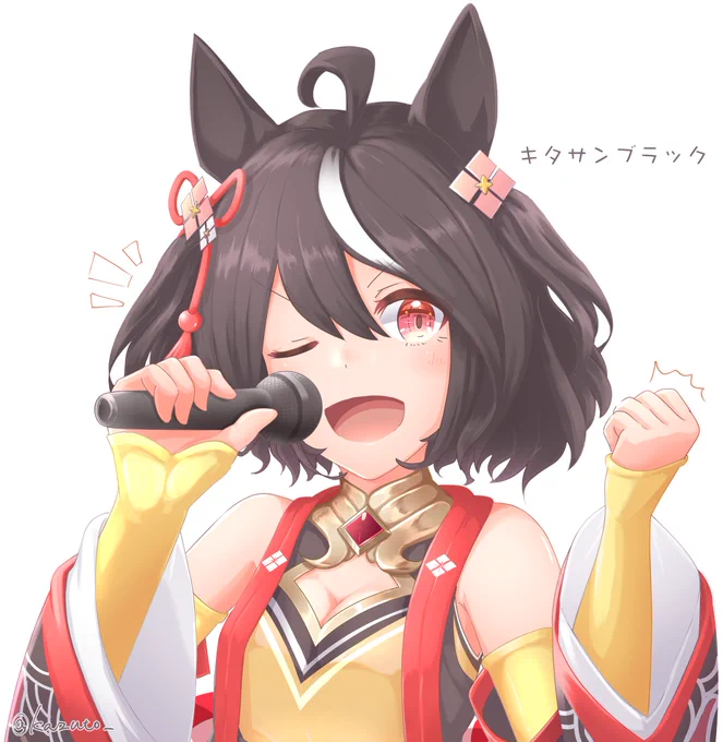 ウマ娘お題絵描き、頂いてたリクエスト6名のうち3名分できたので先に投稿。ライス、ウンス、キタちゃん描かせていただきました。#ウマ娘 #ライスシャワー #セイウンスカイ #キタサンブラック 