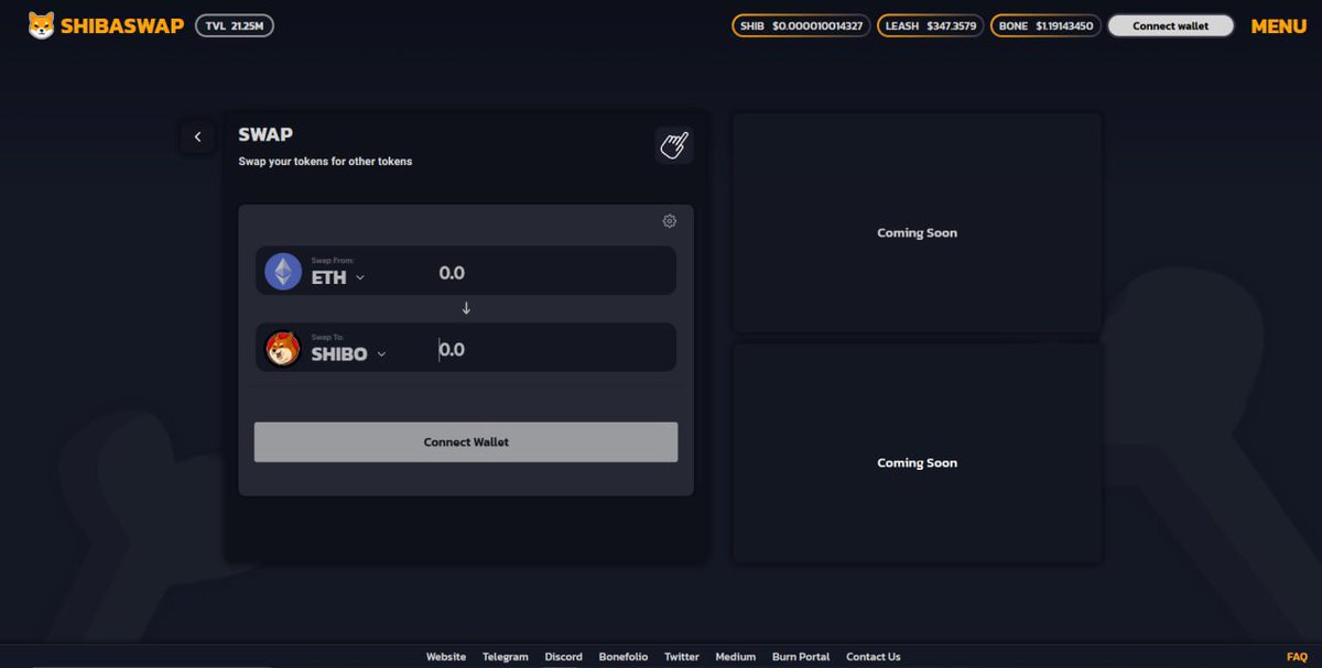 $SHIBO is now listed on <a href="/ShibaSwapDEX/">ShibaSwapDEX</a> WOOF! 

shibaswap.com/#/swap?&output…

$SHIB #ShibaInu #SHIBOARMY <a href="/ShytoshiKusama/">Shytoshi Kusama™</a> #Shiba #woof <a href="/Shibtoken/">Shib</a>