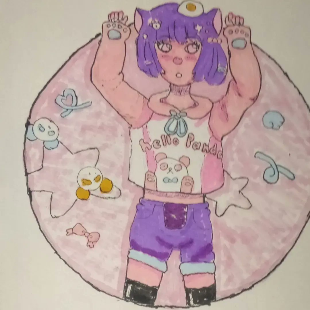 KimboLaurel's tweet photo. This is #dtiys of @trytryagain_ .

#trytryPANDAdtiys #traditionalart #cute #art #drawings https://t.co/RidS0GI114