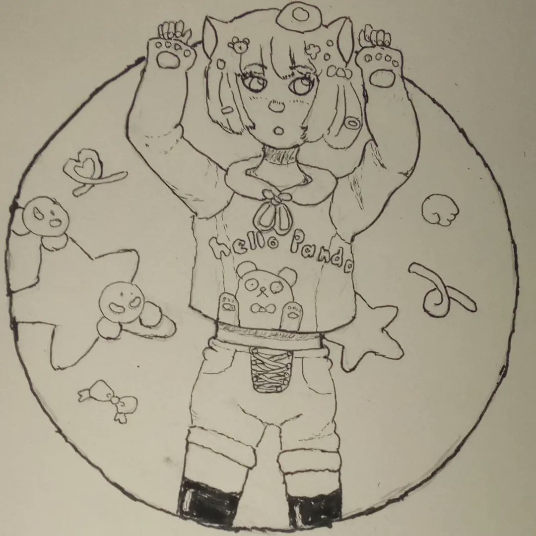 KimboLaurel's tweet photo. This is #dtiys of @trytryagain_ .

#trytryPANDAdtiys #traditionalart #cute #art #drawings https://t.co/RidS0GI114