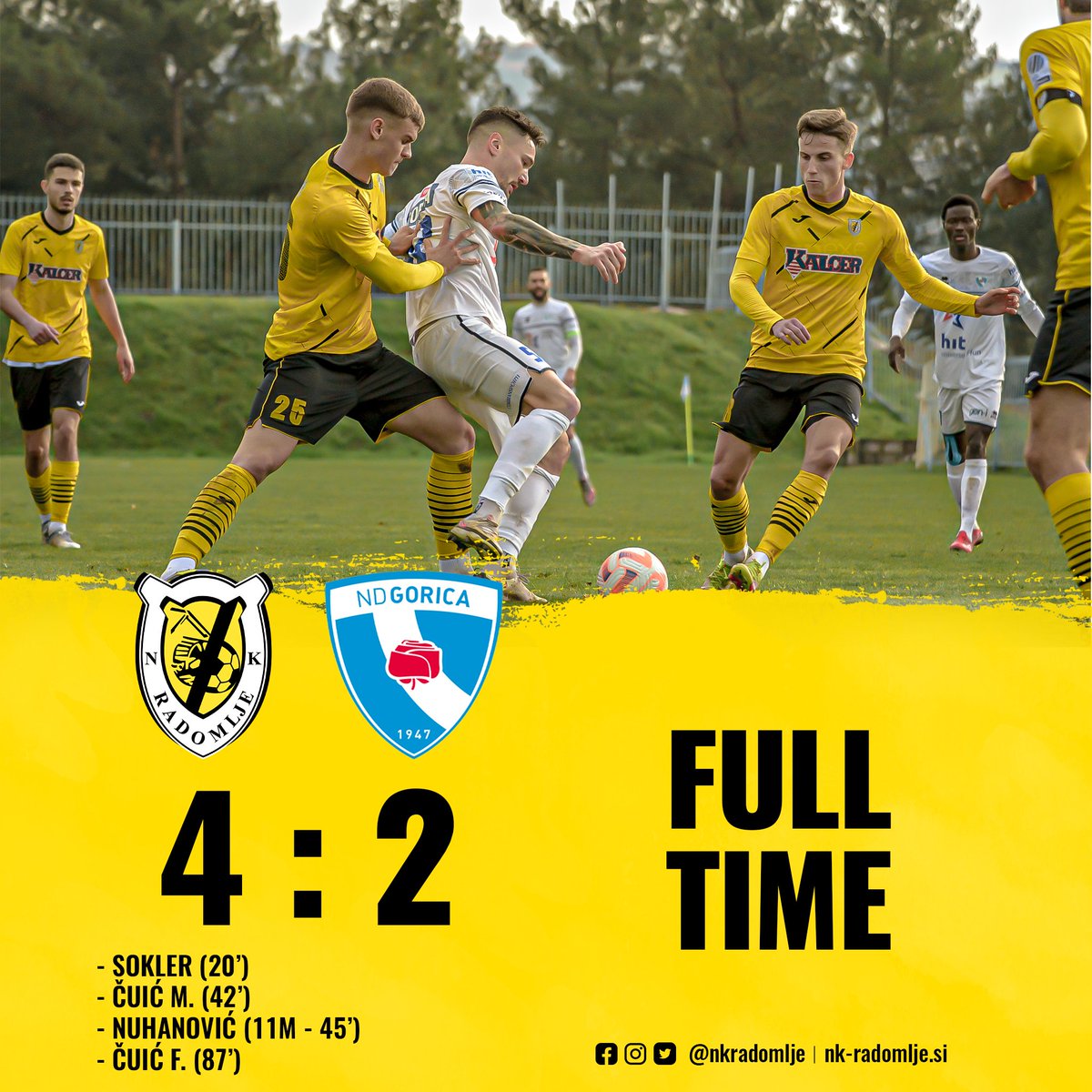 Radomljani so z zmago proti Gorici osvojili končno tretje mesto na 2. Memorialu Milan Ščulac 🏆👏

💛🖤

#hocemozmoremosmo