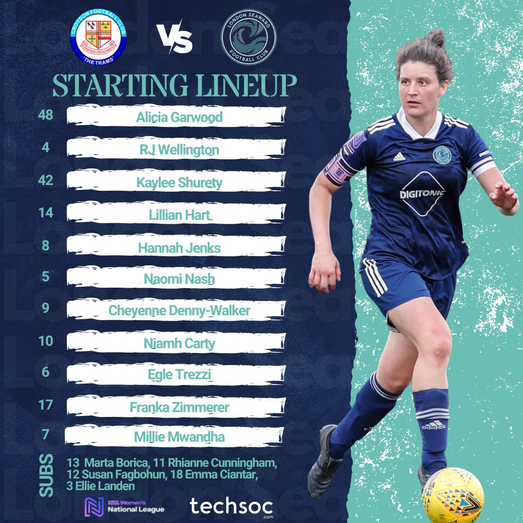 atleticolondon_'s tweet photo. GAME TIME!! 😍 
London Seaward Reserves line up 🆚 @CroydonWFC 
Alicia Garwood starts in goal for the Anchors, with Egle Trezzi marshalling the midfield and a front 3 of Millie, Hannah &amp; Franka to lead the way! 
Smooth sailing Anchors ⛵️
#AnchorsUp #CupTime #LetsGo https://t.co/w8w8mvHR8w