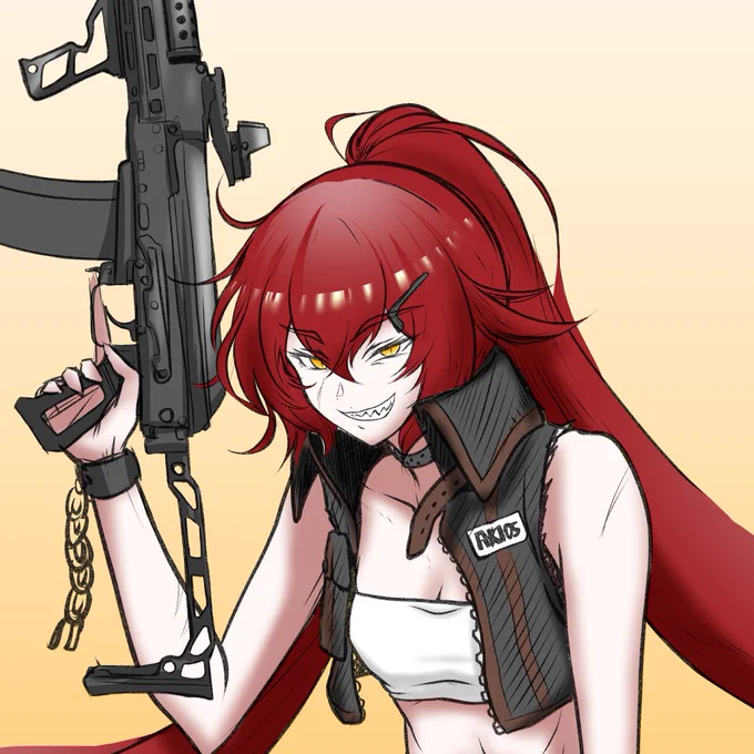 愛銃擬人化ラクガキAK105カスタム 