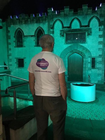 OGCancerNI's tweet photo. Thanks Tommy for the pictures of the Bridewell Library in Magherafelt, lit up on January 11th for Oesophageal and gastric Less Survivable Cancers Taskforceawareness day. know the symptoms and #catchitearly #difficultyswallowing #persistentheartburn Mid Ulster District Council OGC https://t.co/LmJdkfjvuv