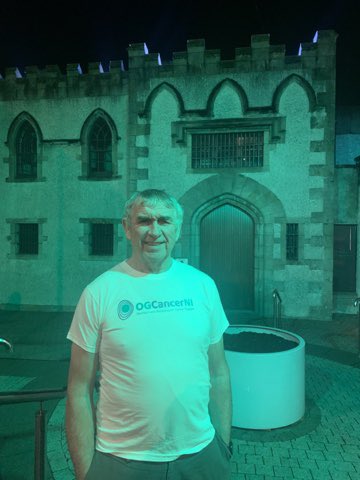 OGCancerNI's tweet photo. Thanks Tommy for the pictures of the Bridewell Library in Magherafelt, lit up on January 11th for Oesophageal and gastric Less Survivable Cancers Taskforceawareness day. know the symptoms and #catchitearly #difficultyswallowing #persistentheartburn Mid Ulster District Council OGC https://t.co/LmJdkfjvuv