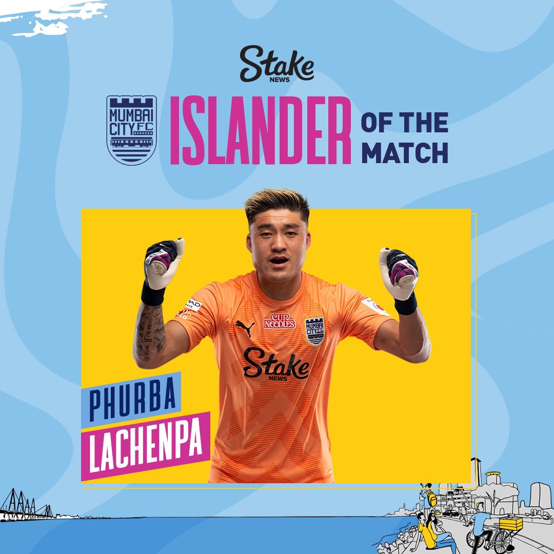 MumbaiCityFC's tweet photo. It had to be him! ๐งค๐
Phurbasโs stunning performance to don 5๏ธโฃ crucial saves in #TheIslandersโ win over the Mariners makes him the @stakenewsindia Mumbai City FC Islander of the Match ๐ฅ
#ATKMBMCFC #MumbaiCity #AamchiCity ๐ต https://t.co/qljL6X5WU3