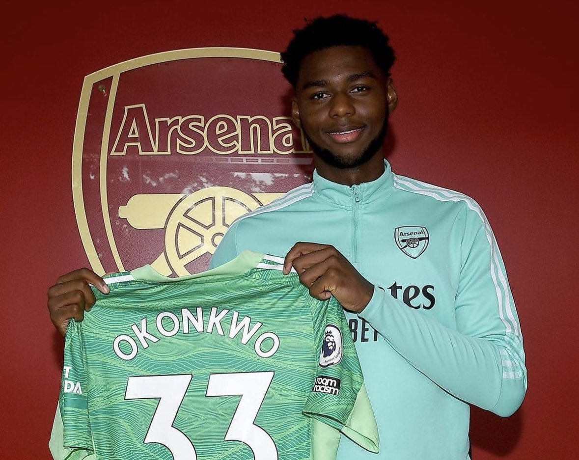 FabrizioRomano's tweet image. Signed, confirmed. Arsenal third GK Arthur Okonkwo leaves Crewe to join Austrian Bundesliga side Sturm Graz on loan until the end of the season 🔴🤝🏻 #AFC

Deal has been completed today after medical tests.