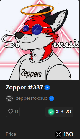 Steve (@sd_kahuna) on Twitter photo Hello everyone,
<a href="/ZeppersFoxClub/">Zeppers Fox Club</a> ❤️ #337 from the Sologenic Collection 💎 is still available. They won't last long 🌟
Web: zeppersfoxclub.com
Discord: discord.gg/WyuEEvKf
Coll: sologenic.org/profile/zepper…
#SGS #solonation #XRPLedger #XRPL Hello everyone,
<a href="/ZeppersFoxClub/">Zeppers Fox Club</a> ❤️ #337 from the Sologenic Collection 💎 is still available. They won't last long 🌟
Web: zeppersfoxclub.com
Discord: discord.gg/WyuEEvKf
Coll: sologenic.org/profile/zepper…
#SGS #solonation #XRPLedger #XRPL