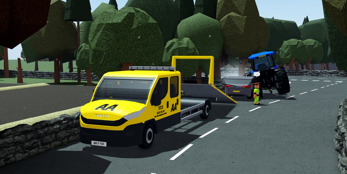 GlosRPC's tweet photo. Showcase of @GloConsRblx helping out the AA when a vehicle hit into a tractor. 

Police applications are open in our discord.

#roblox #robloxrp #robloxdev https://t.co/k0r4eLusdo