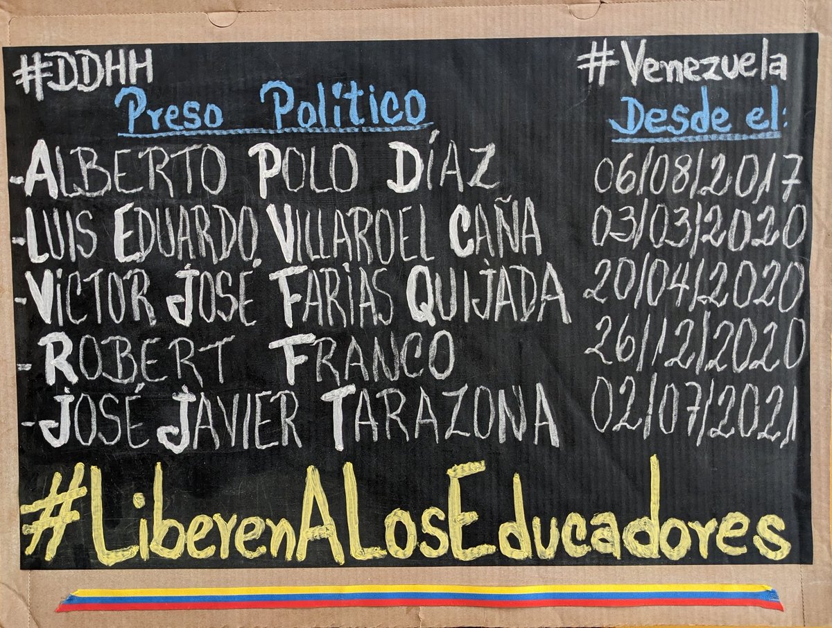 <a href="/ForoPenal/">Foro Penal</a> #LiberenALosEducadores
#DDHH 
#Venezuela