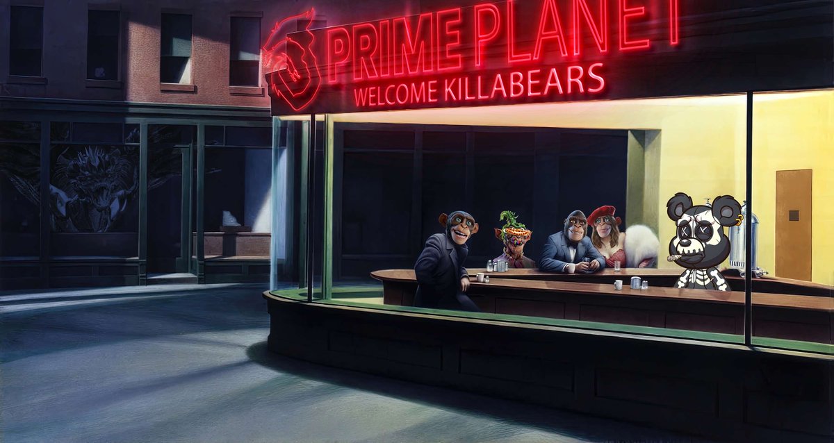 #PrimeTime spaces in 1 hour with <a href="/mr_benft/">BeNFT</a> co-founder of <a href="/killabearsnft/">KILLABEARS 🐻</a> and fellow ape holder.

When: 15 Jan 2023, Sunday, 10am Eastern

x.com/i/spaces/1rmGP…