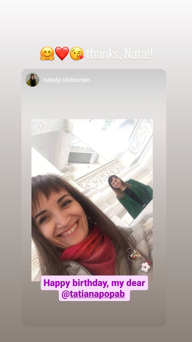 Tatianapopab's tweet photo. @EvoHannan @diskon4no @mcdonald_kecia @ICTEvangelist @TechyLeaderEDU @mexusmx @bbray27 @ChrisQuinn64 @poppygibsonuk @mrshowell24 Hello, #TwitterPLN! Iโm Tatiana from Moldova ๐ฒ๐ฉ. This week we celebrate #NationalCultureWeek at @HIS_Moldova, we hold our 4th #FoundersLecture with a special agent as guest, & we finish with a @CpdHeritage seminar of depts on #assessment. Follow colleagues โฌ๏ธ!
My bday yesterday. https://t.co/8W63aJ7nF2