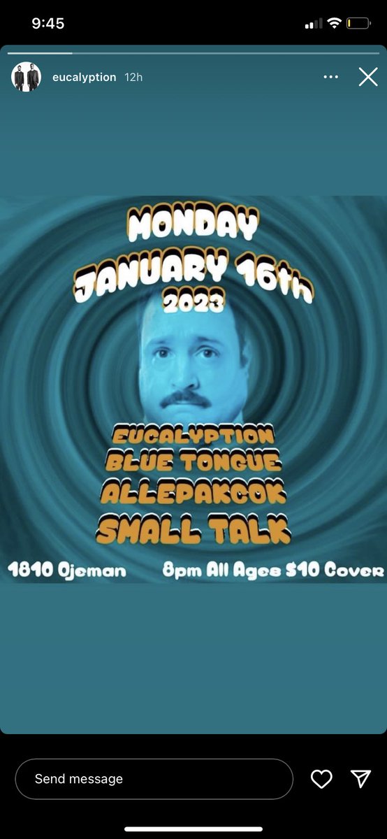 angelbabbyy97's tweet photo. DID YALL HEAR @eucalyption HAS A SHOW TOMORROW NIGHT?! Come and jam out with us. $10 cover. @ 8pm! There gonna bring the house down!! https://t.co/DHJe3SwrH0