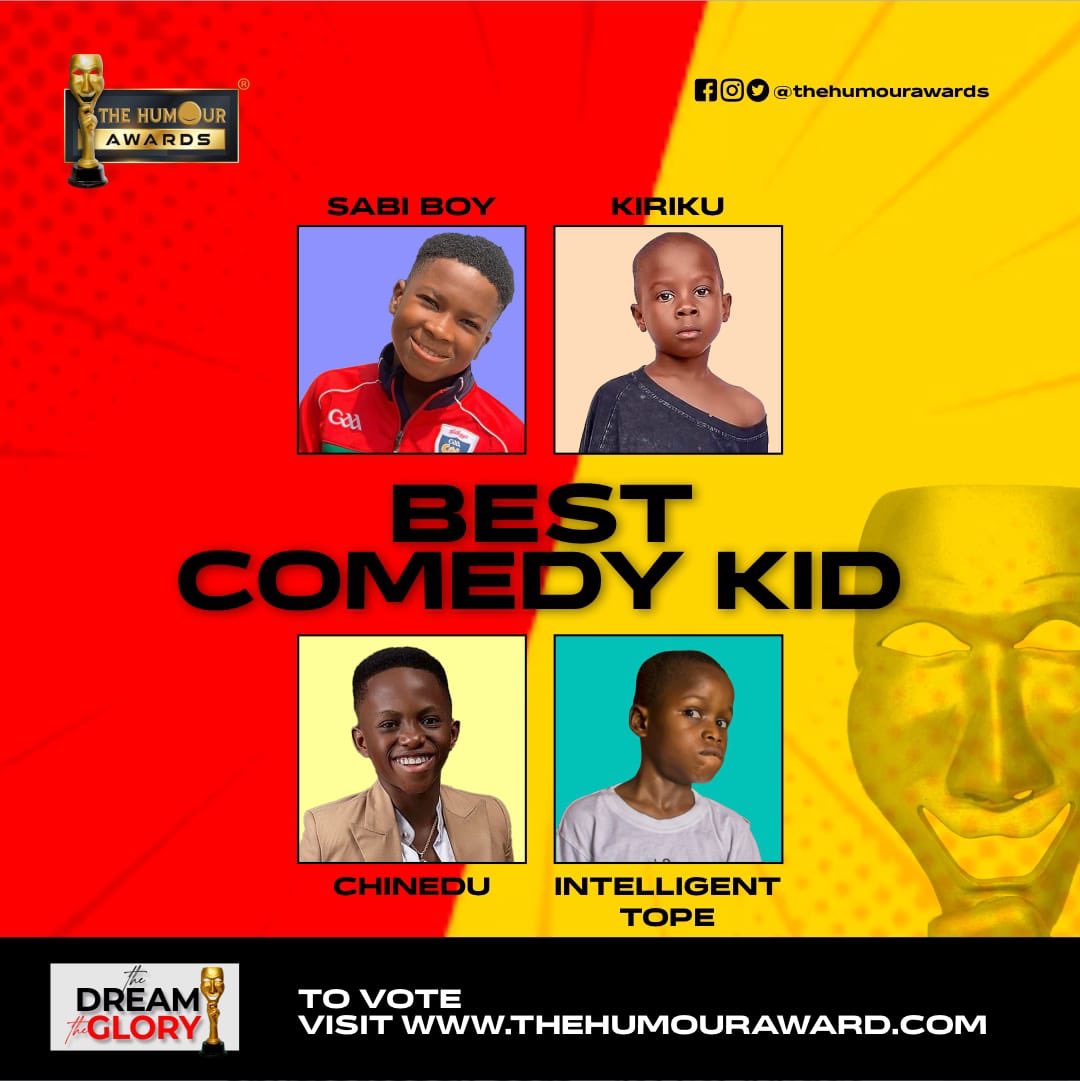 victorfrezy's tweet photo. The Humour awards is happening live today at the Eko hotel and suites.
Best comedy KID of the year category is up.
Who do you think should take the award home ?
#HumourAwards
cc @thehumourawards https://t.co/R2oP3i5VHu
