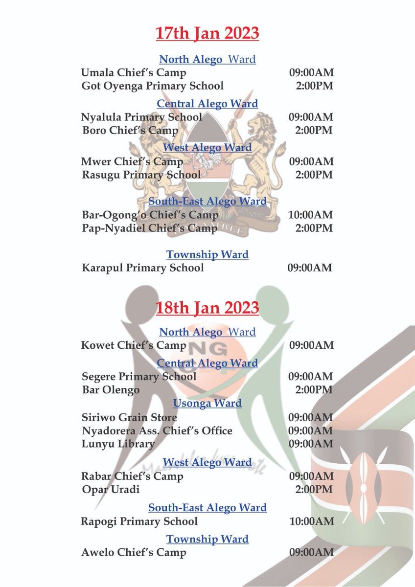 Siaya County C&U Students Association tweet media