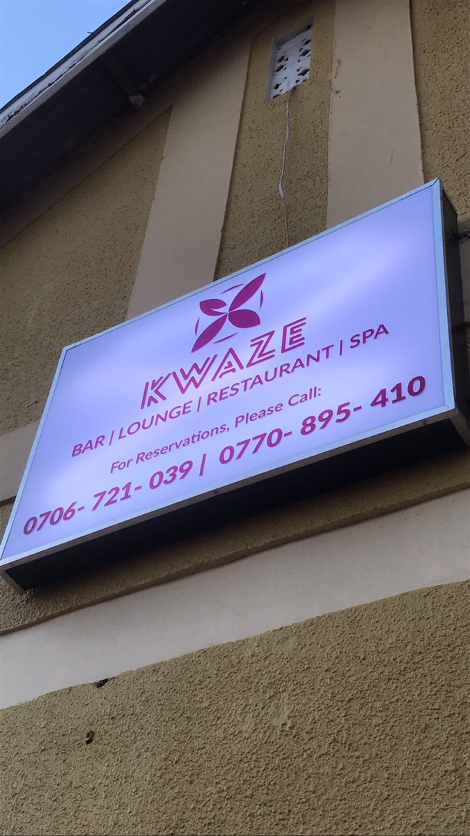 Mugibson's tweet photo. The #KwazeCookOff comes to a wrap today ๐ฅน
The good news however is that #KwazeKLA (located in Kisaasi on Bahai Road) is now officially open & ready to be your go to restaurant, bar, & spa. ๐
Simply holla at them on 0706721039 or 0770895410 for inquiries or to make bookings. https://t.co/TzIPym19KV