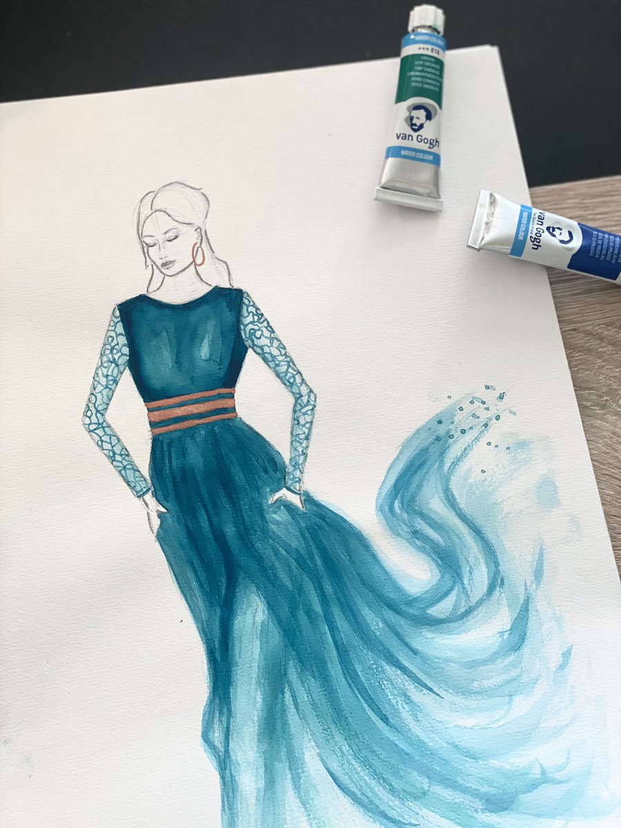 Happy Sunday! Where did the weekend go?

From sketch to watercolour illustration 🎨

#fashionillustration #artist #art