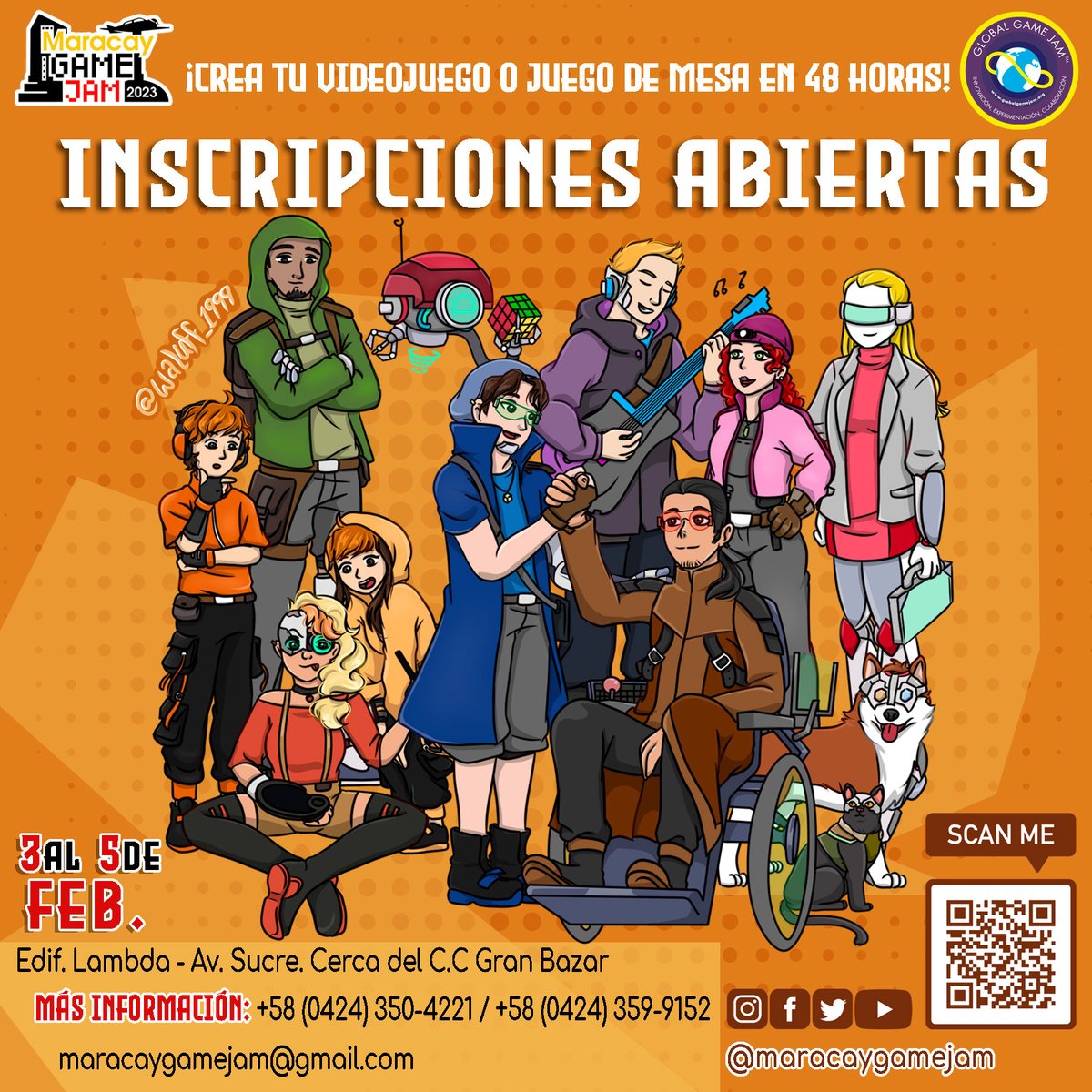maracaygamejam's tweet photo. Hoy empieza nuestra segunda preventa ¡Inscríbete ahora!

detalles en el link -> https://t.co/eWOFo09Pcf

imágenes gracias a @waluff_1999 

#ggj23 #ggjmaracay #gameJam #gameDev #videojuegos #software #maracay #stem #STEMart #code #gameDesign #maracay #music #makers #boardgames https://t.co/Ym78cgVbSZ