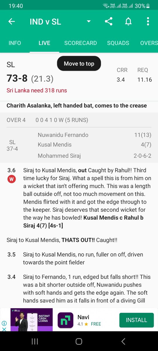 Technical mistake in cricbuzz application

4 overs 4 wickets🙄 37-4

#CricketTwitter #cricbuzz #BCCI #IndvsSL
