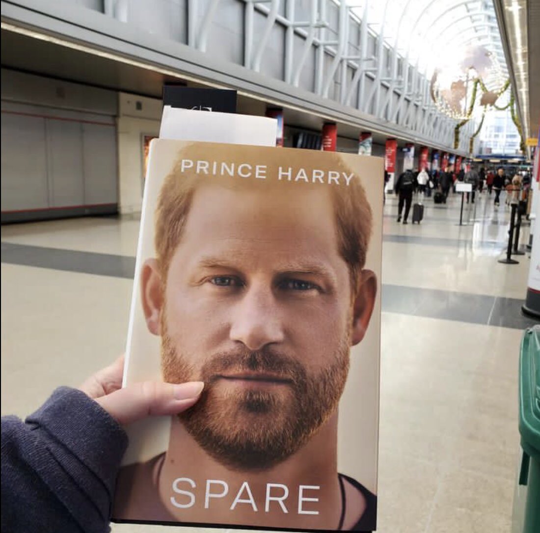 Got one of the last copies at the bookstore yesterday 
#Spare 
#SparePrinceHarry
#HarryandMeganNetflix 
#HarryandMegan