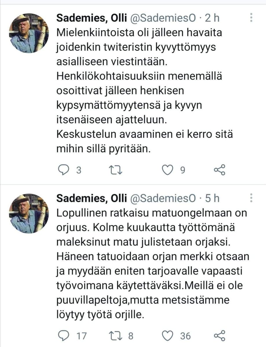 MikaPirhonen's tweet photo. #Perussuomalaiset #Sademies #Rainman https://t.co/t0R0QVSJ40