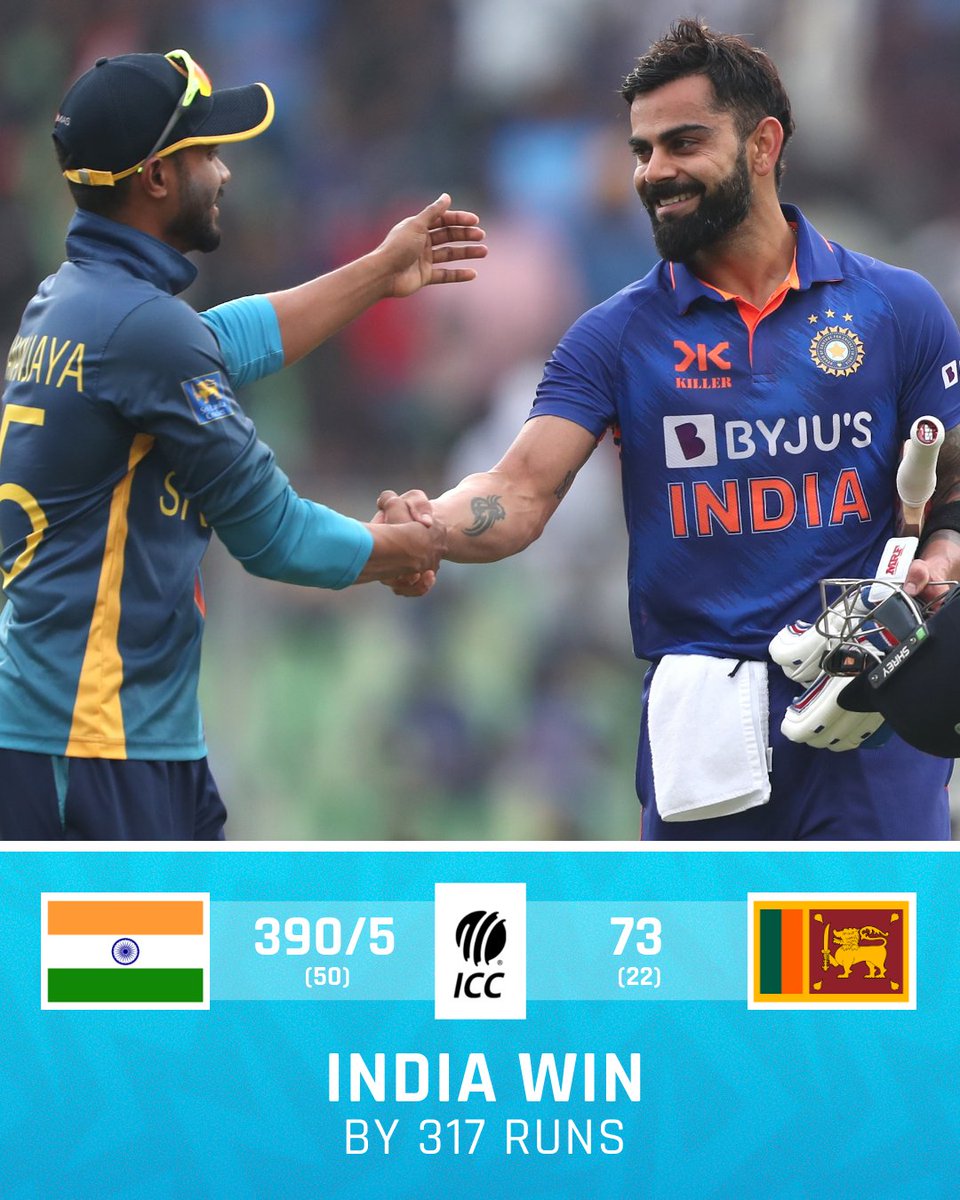 Domination 👊

India complete a 3-0 whitewash against Sri Lanka in the ODI series 👏

#INDvSL | 📝: bit.ly/INDvSL-ODI3