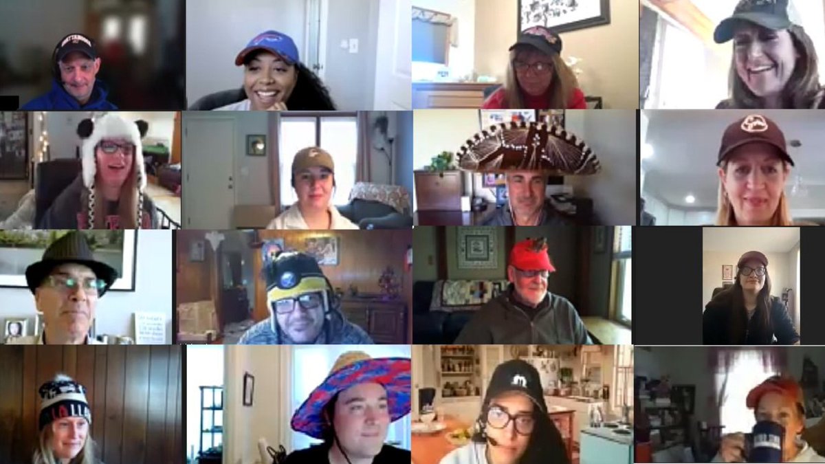 Today is #NationalHatDay! 👒🎩🤠
Here is a fun photo of some of our staff wearing their favorite hats during #customerserviceweek! #hatday #hats #abcamega