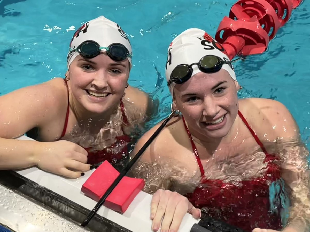 The Stacey sisters dominated the 100 breaststroke last night that Splash Invitational taking first and second place! Great job ladies!!! <a href="/SouthWildcats/">Westerville South Athletics</a>