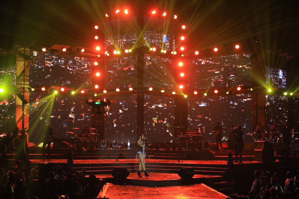 iamurrick's tweet image. @atsevents_ug deserve a credit for this job well done ! This event made history 🔥🔥🔥 #stage #lighting #SpiceDianaConcert